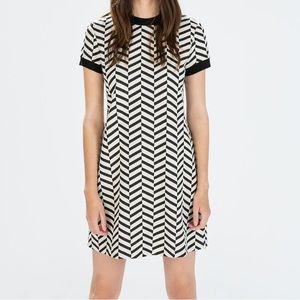 Zara NEW chevron dress